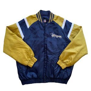 Titans Of New York Jets Bomber Jacket Varsity NFL Large Throwback AFL